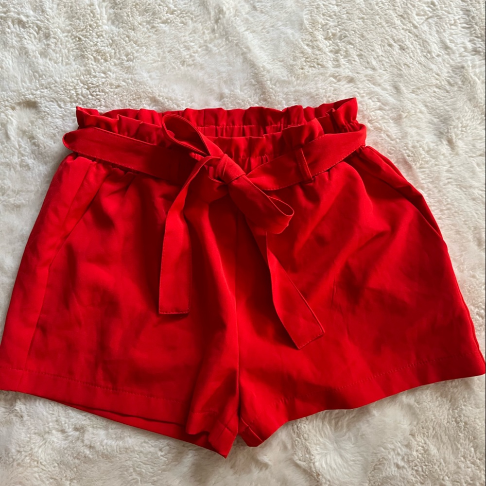 charlotte russe red shorts